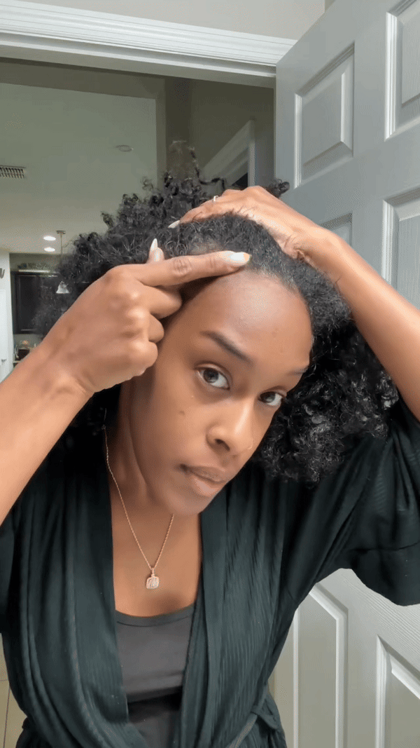 Massage into scalp and edges.