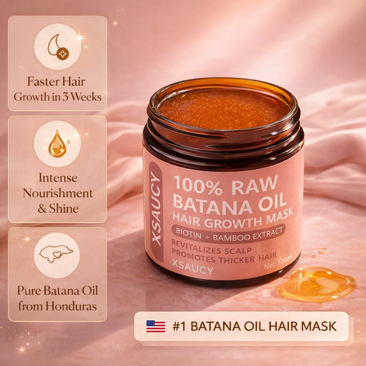 XSaucy Hair Growth Mask — Edges, Thickness & Shine in One Jar